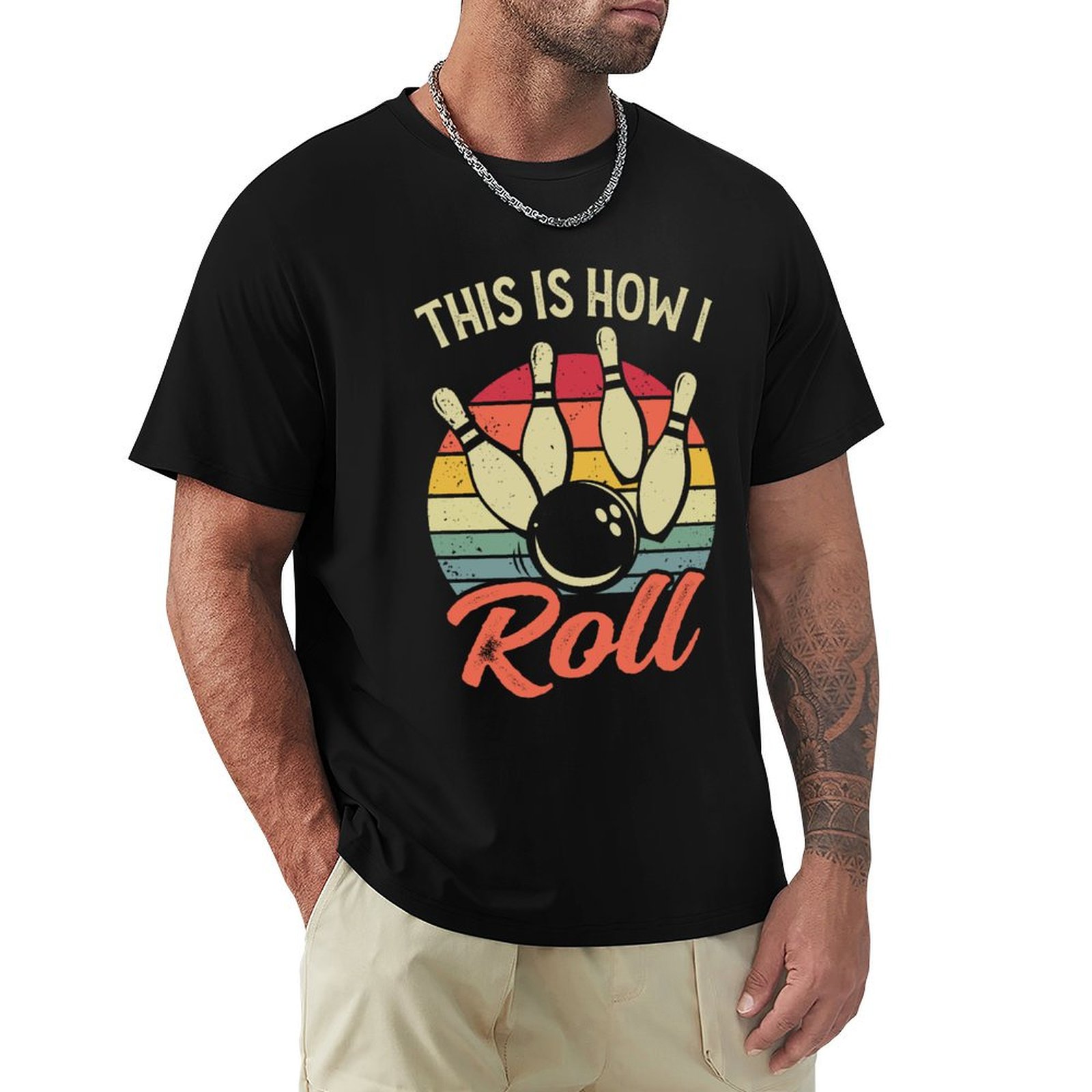 Short Sleeve Bowling Shirt Retro - Tak ja się zachowuję - Retro