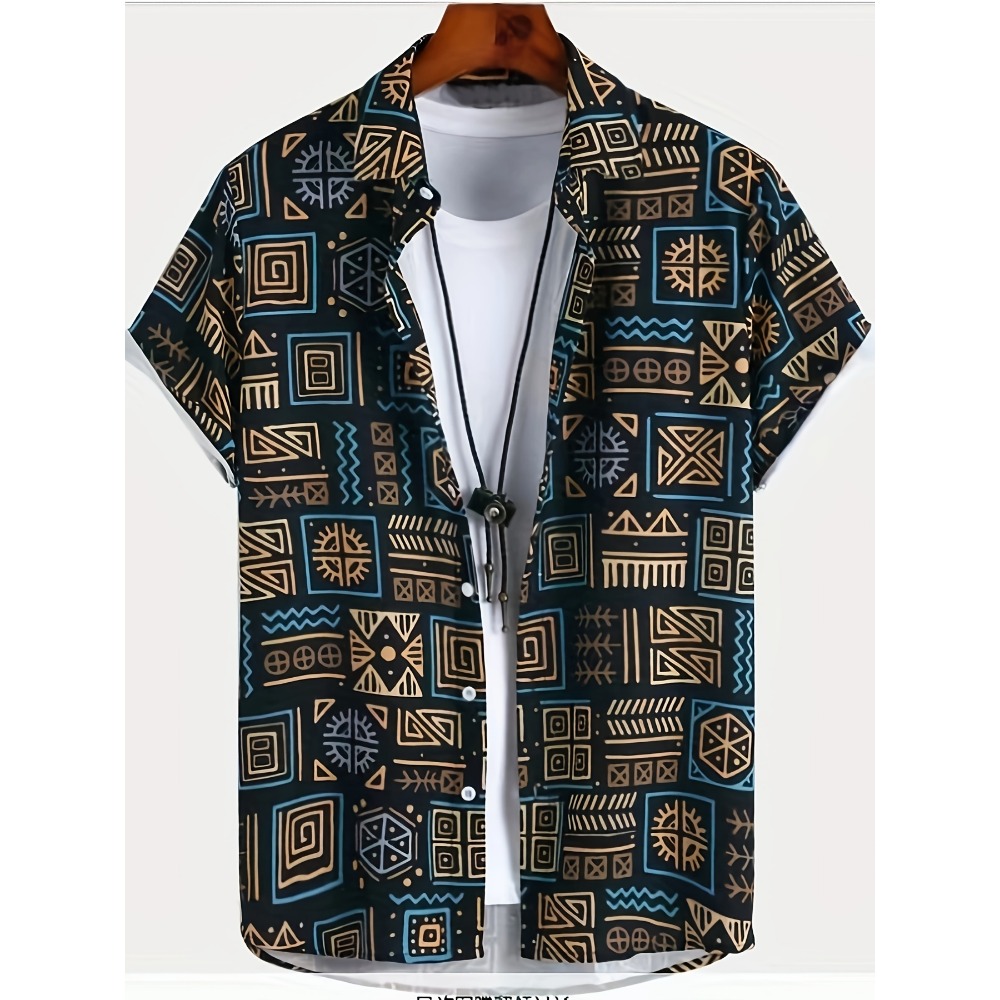 Vintage Hawaiian Floral Shirt - Oddychająca, cienka tkanina, męska koszula hawajska