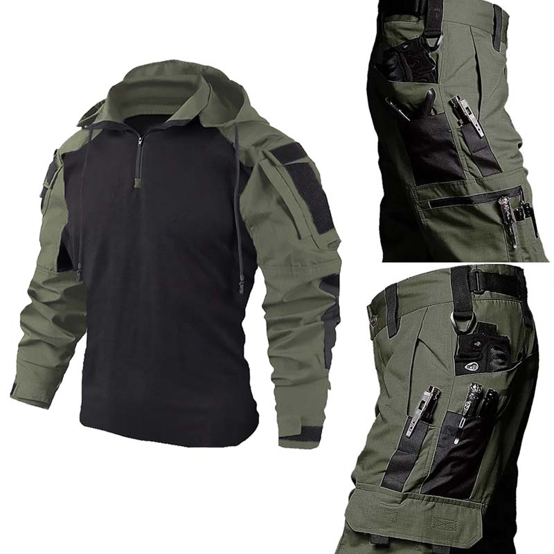 Tactical Military Shirt Cargo - Taktyczny Zestaw Munduru Wojskowego Oddychająca Koszula