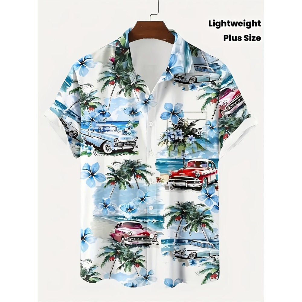 Vintage Hawaiian Floral Shirt - Męskie koszule hawajskie w stylu vintage