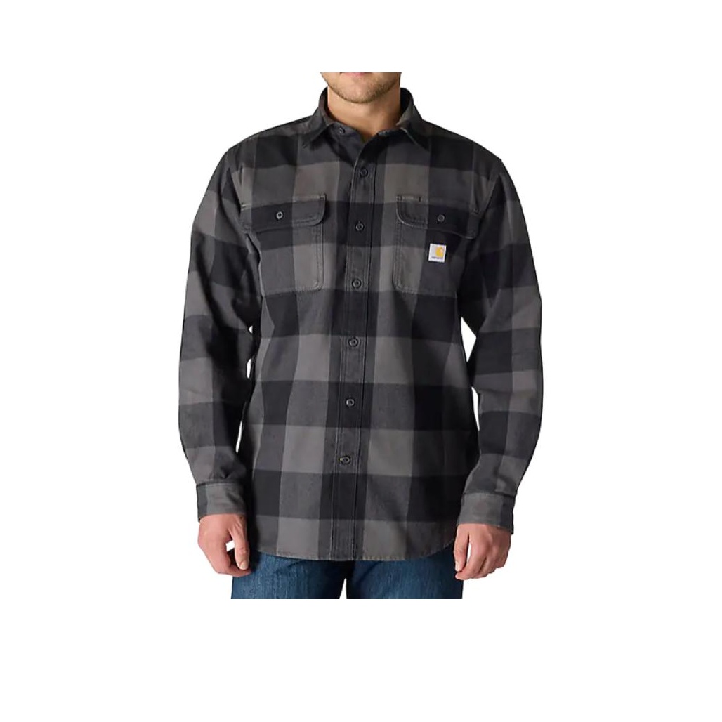 Flannel Plaid Shirt Heavy Weight - Carhartt FW25 107013 Luźna koszula flanelowa