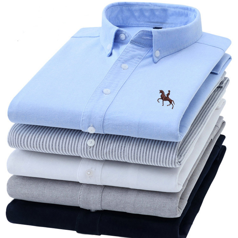 Oxford Cotton Casual Shirt Business - S-6XL Koszule Oxford dla mężczyzn z