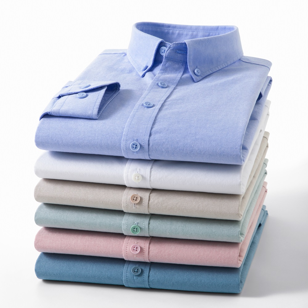 Nowa męska koszula Oxford ze 1 – Mandarin Collar Formal Shirt Slim Fit recenzja i cena
