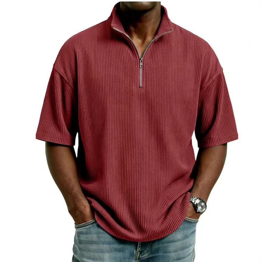 Letnia koszula męska z sztruks – Corduroy Button Up Shirt Men recenzja i cena