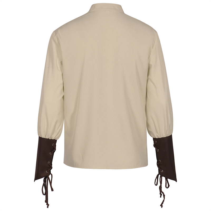 Męska Średniowieczna Koszula P – Medieval Gothic Lace Up Pirate Shirt recenzja i cena