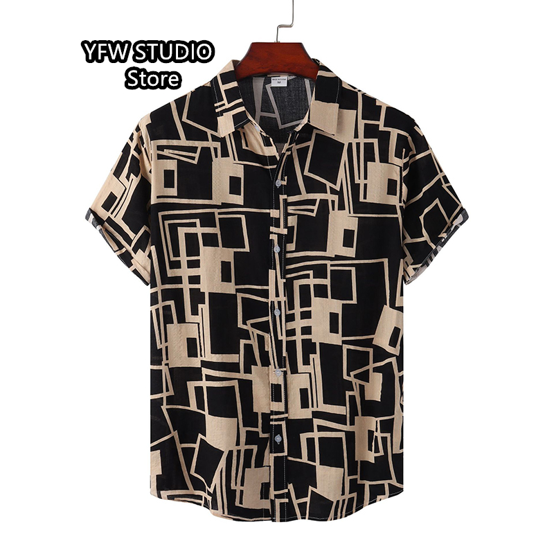 Męska hawajska bluzka z nadruk – Vintage Hawaiian Floral Shirt recenzja i cena