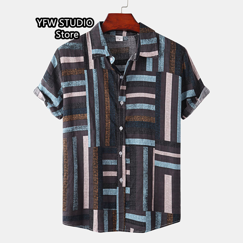 Męska hawajska bluzka z nadruk – Vintage Hawaiian Floral Shirt recenzja i cena