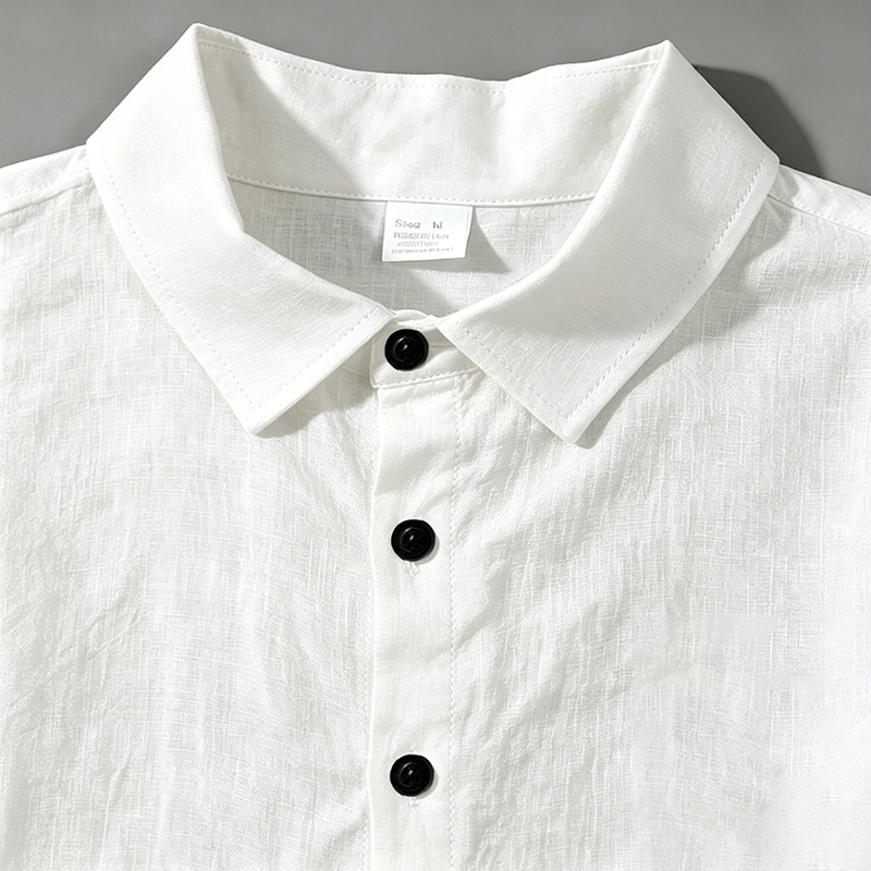Męski lniany dwuczęściowy zest – Mens Linen Shirt Long Sleeve recenzja i cena