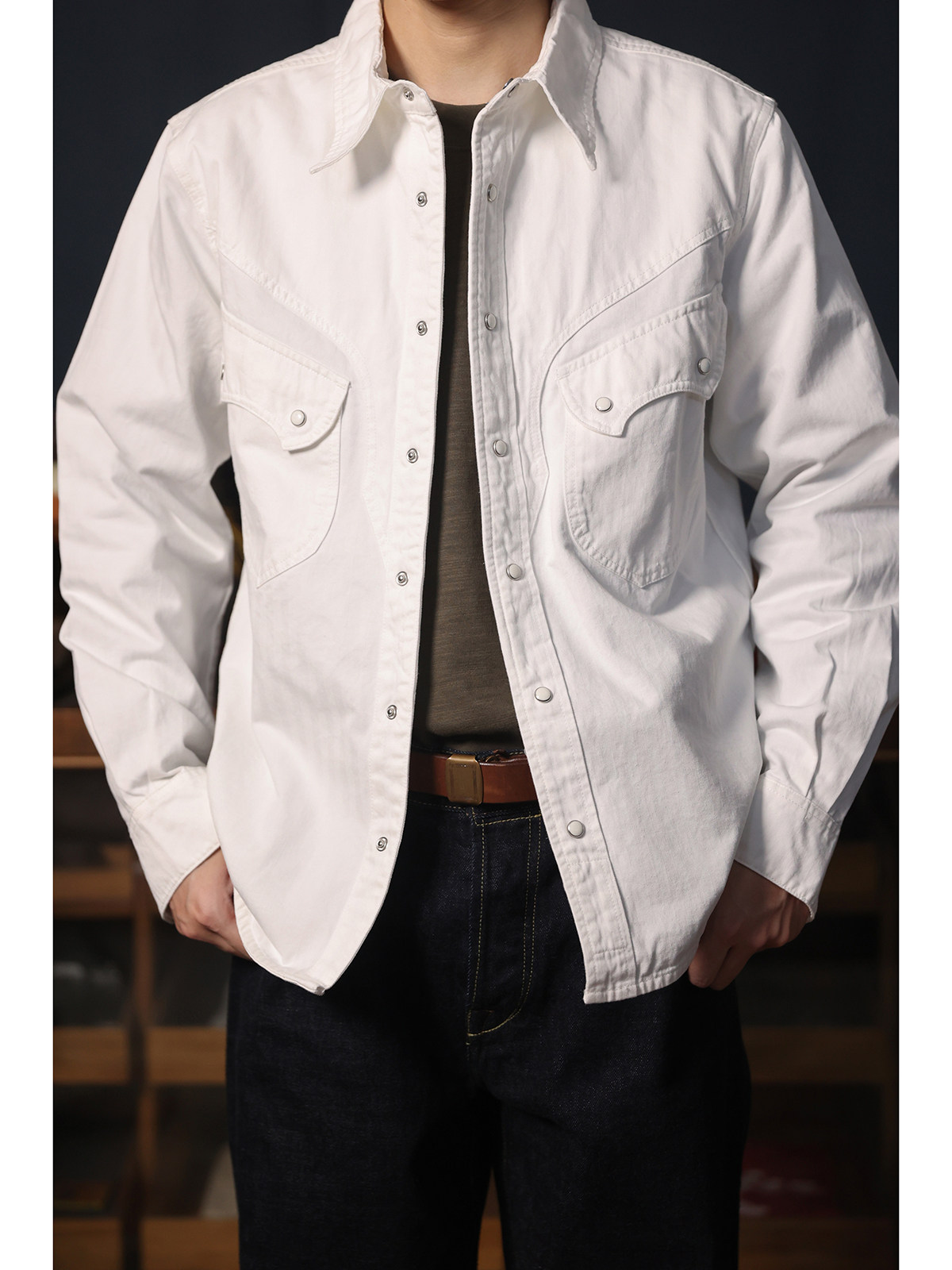 Koszula kowbojska westernowa z – Mens Western Denim Pearl Snap Shirt recenzja i cena