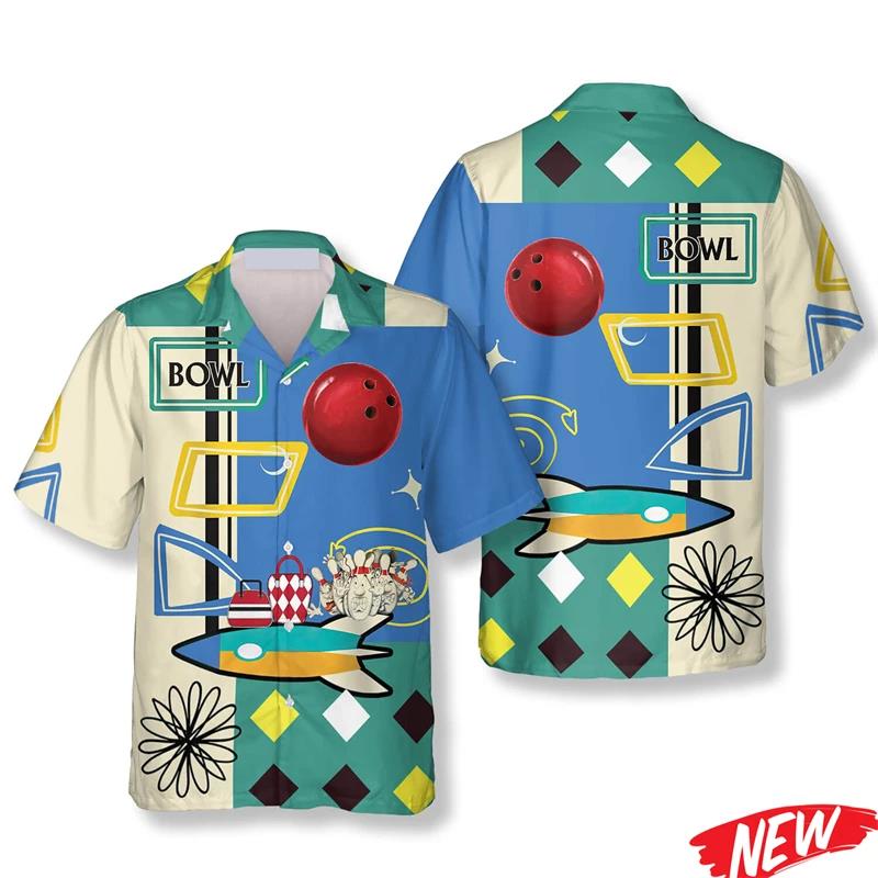 Klasyczna koszula hawajska z m – Short Sleeve Bowling Shirt Retro recenzja i cena