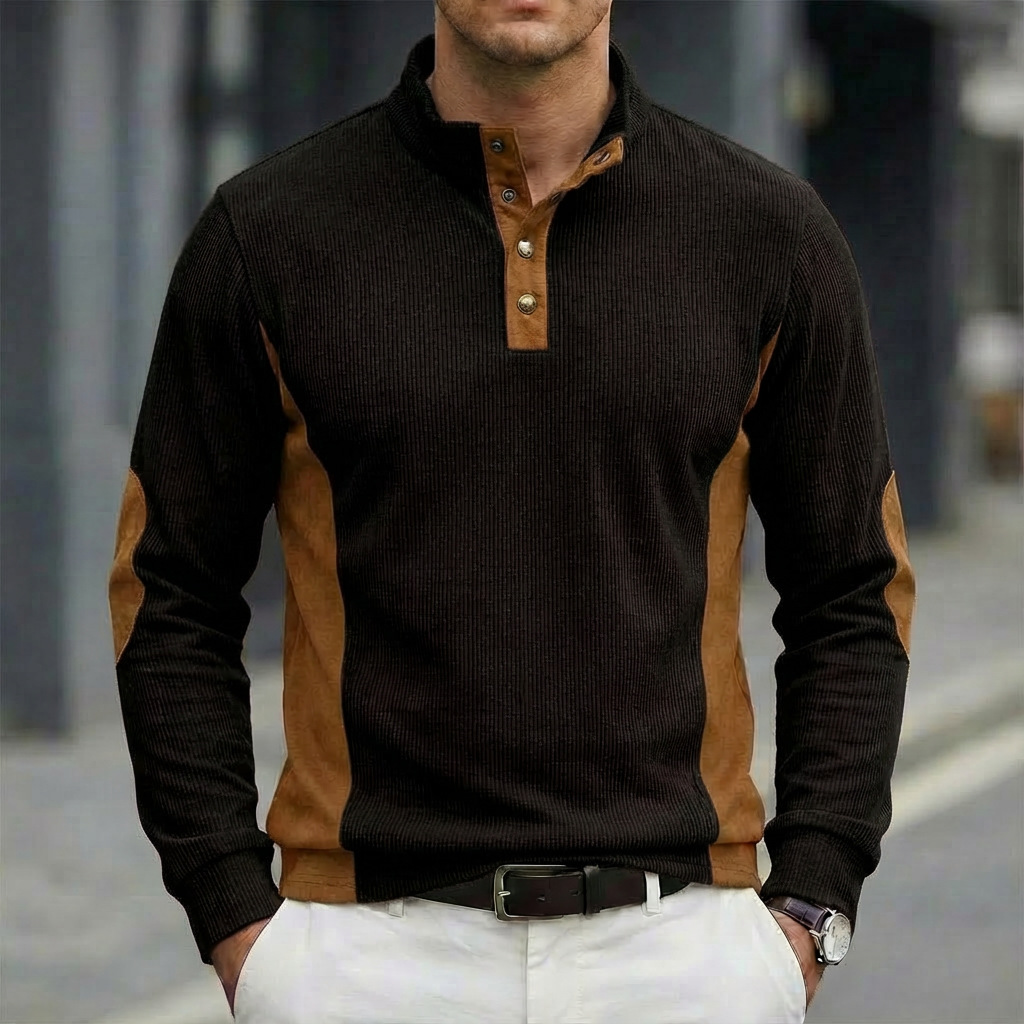 Gorąca nowość: Modna męska kos – Corduroy Button Up Shirt Men recenzja i cena