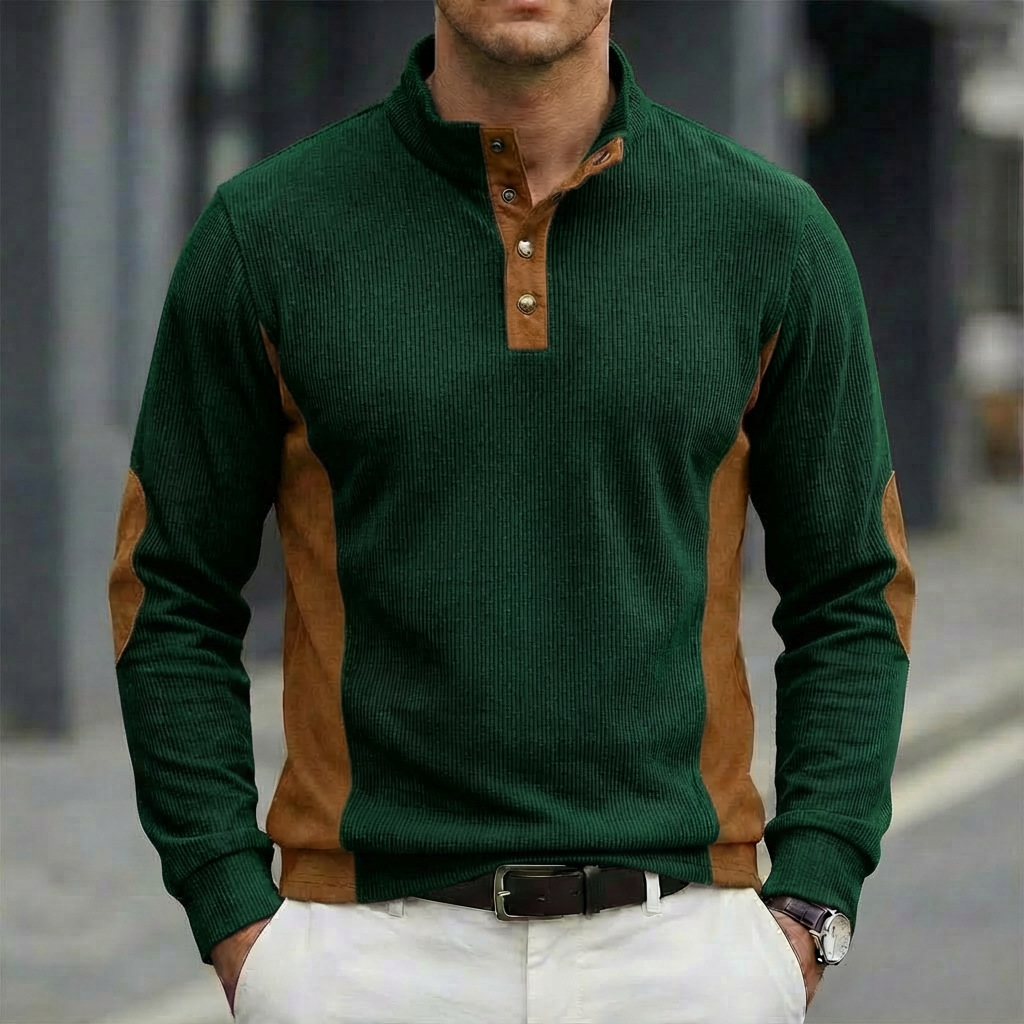 Gorąca nowość: Modna męska kos – Corduroy Button Up Shirt Men recenzja i cena