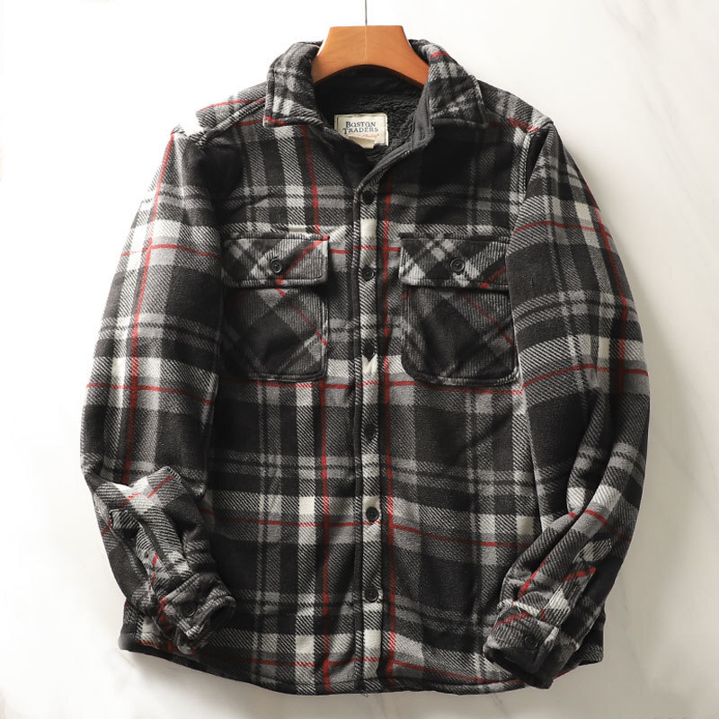 Męska ciężka koszule flanelowe – Flannel Plaid Shirt Heavy Weight recenzja i cena