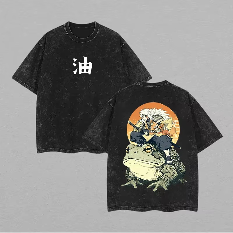 Koszulka Jiraiya 2026 Naruto T – Acid Wash Vintage Graphic T Shirt recenzja i cena