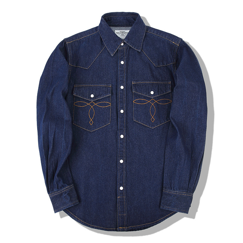 Koszule dżinsowe American Wash – Mens Western Denim Pearl Snap Shirt recenzja i cena