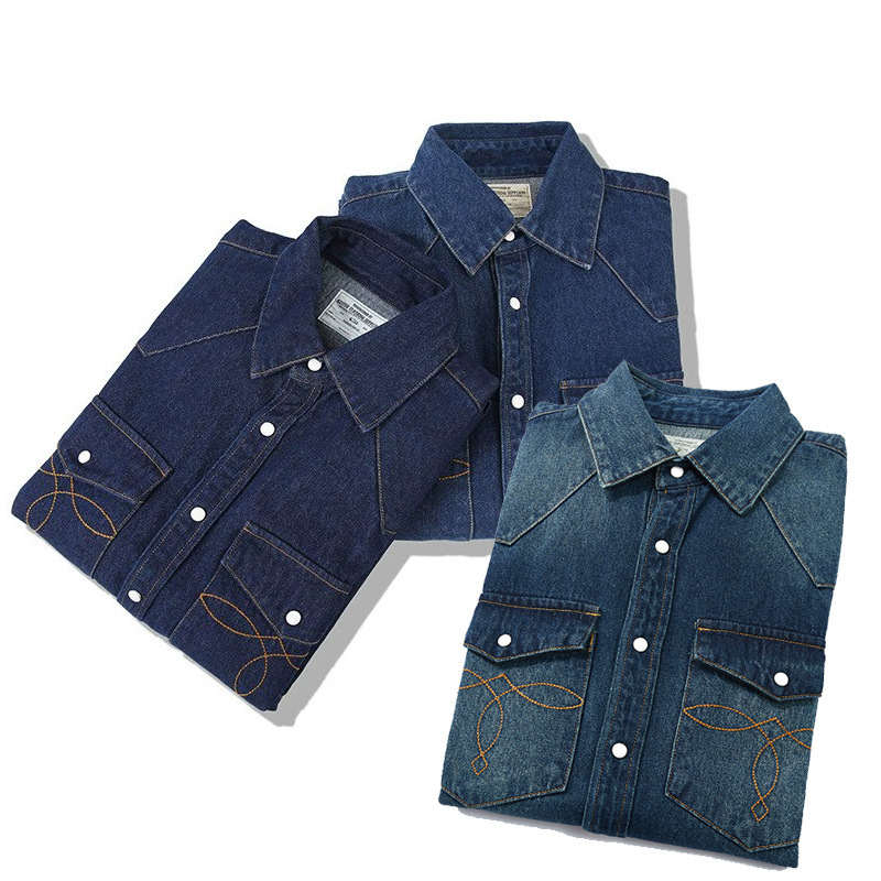 Koszule dżinsowe American Wash – Mens Western Denim Pearl Snap Shirt recenzja i cena