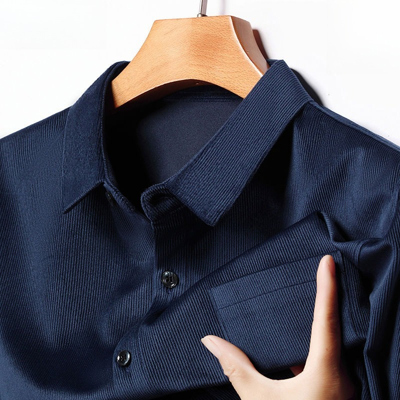 Męska koszula sztruksowa z dłu – Corduroy Button Up Shirt Men recenzja i cena
