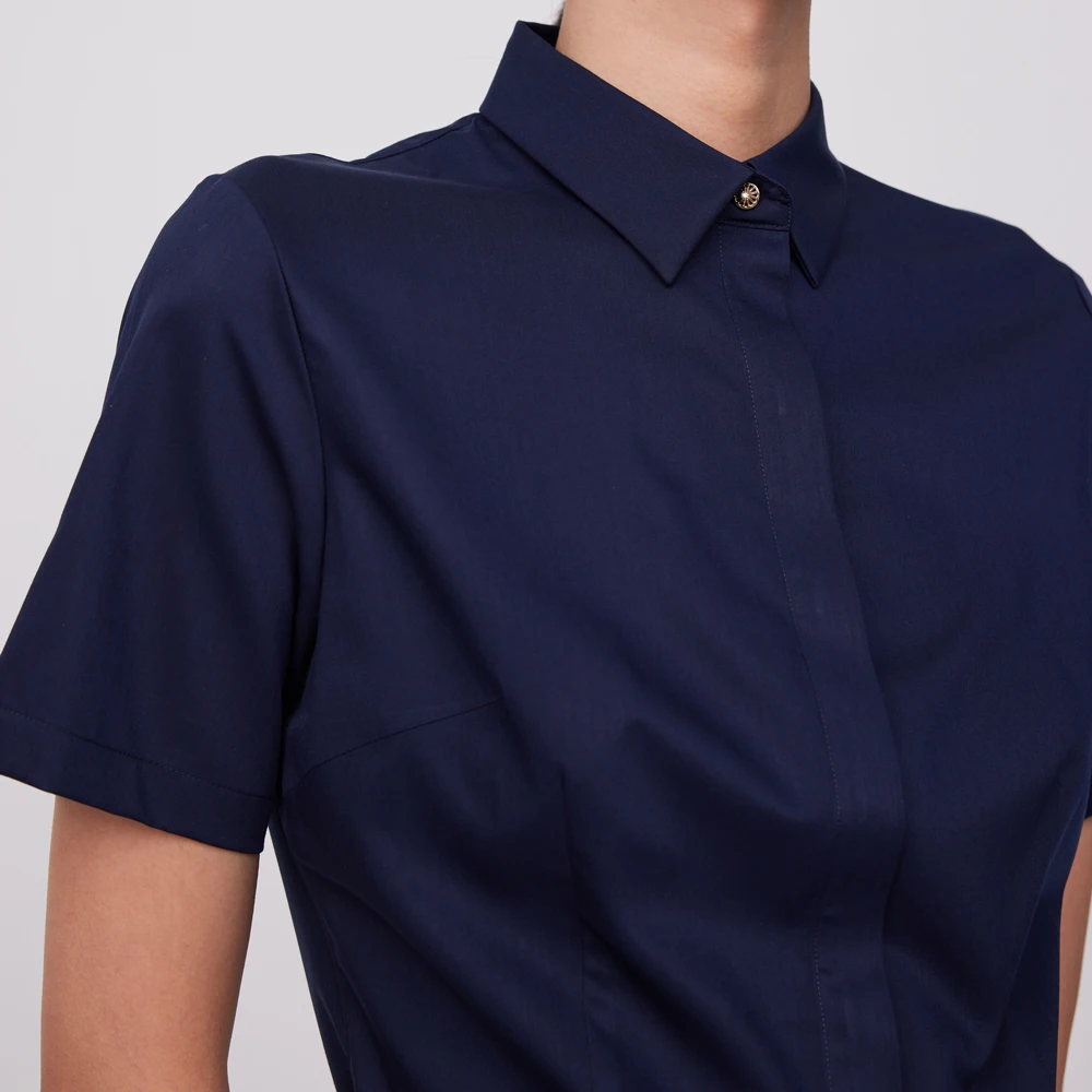 Damska bluzka z krótkim rękawe – Breathable Bamboo Fiber Shirt Non Iron recenzja i cena