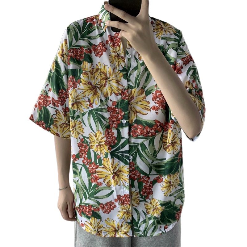 Casual hawajska retro kwiatowy – Vintage Hawaiian Floral Shirt recenzja i cena
