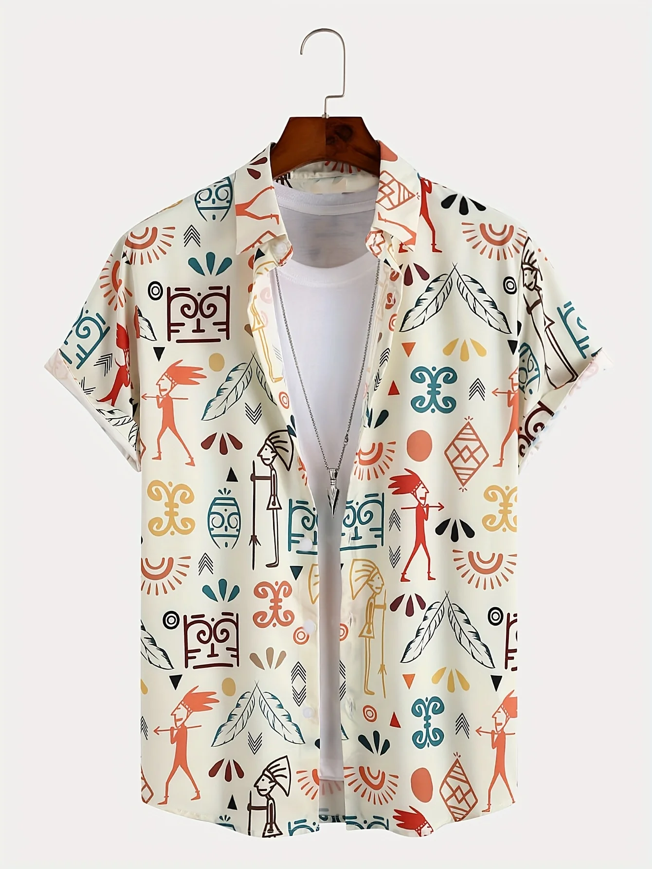Oddychająca, cienka tkanina, m – Vintage Hawaiian Floral Shirt recenzja i cena