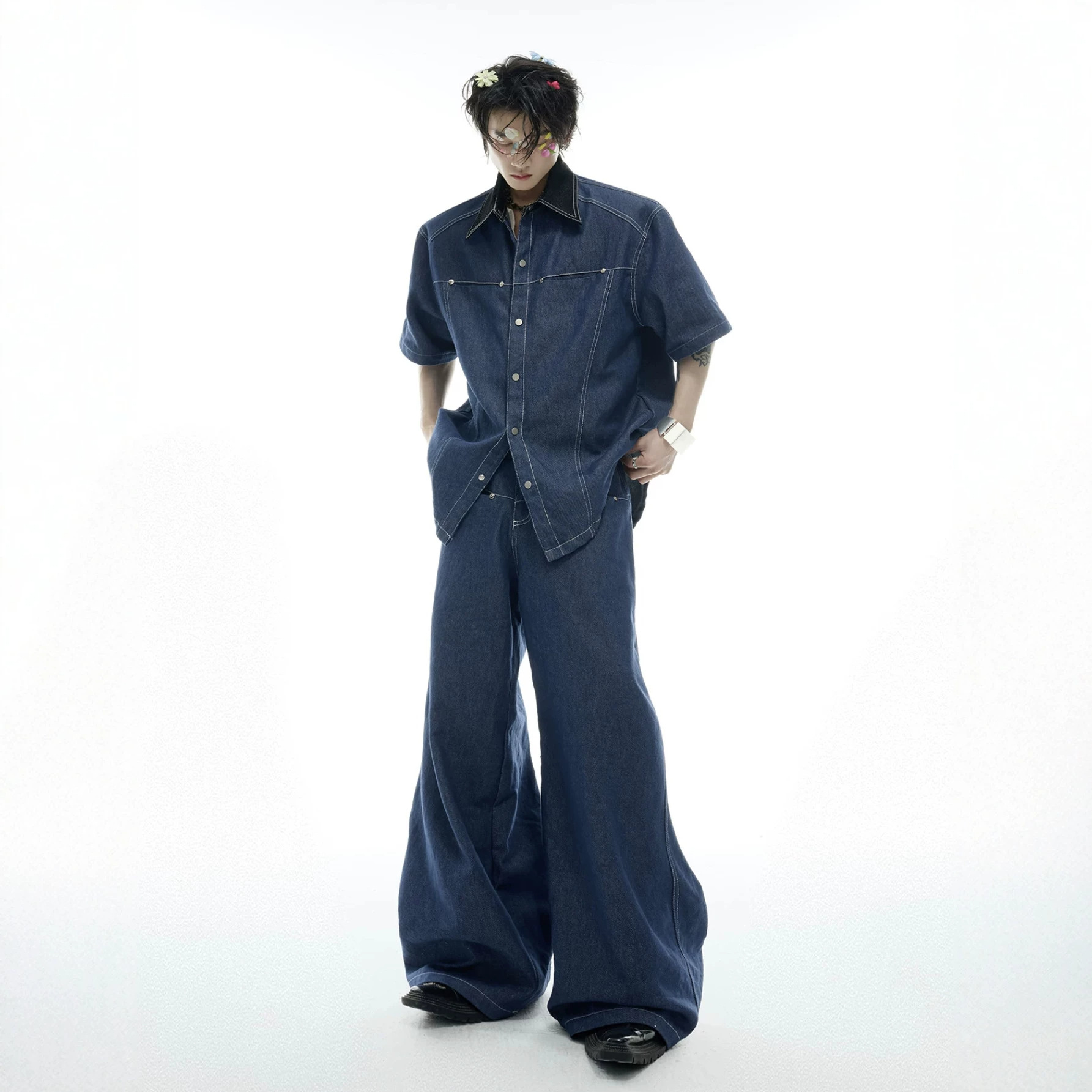 Letni męski zestaw dżinsowy w  – Jeans recenzja i cena