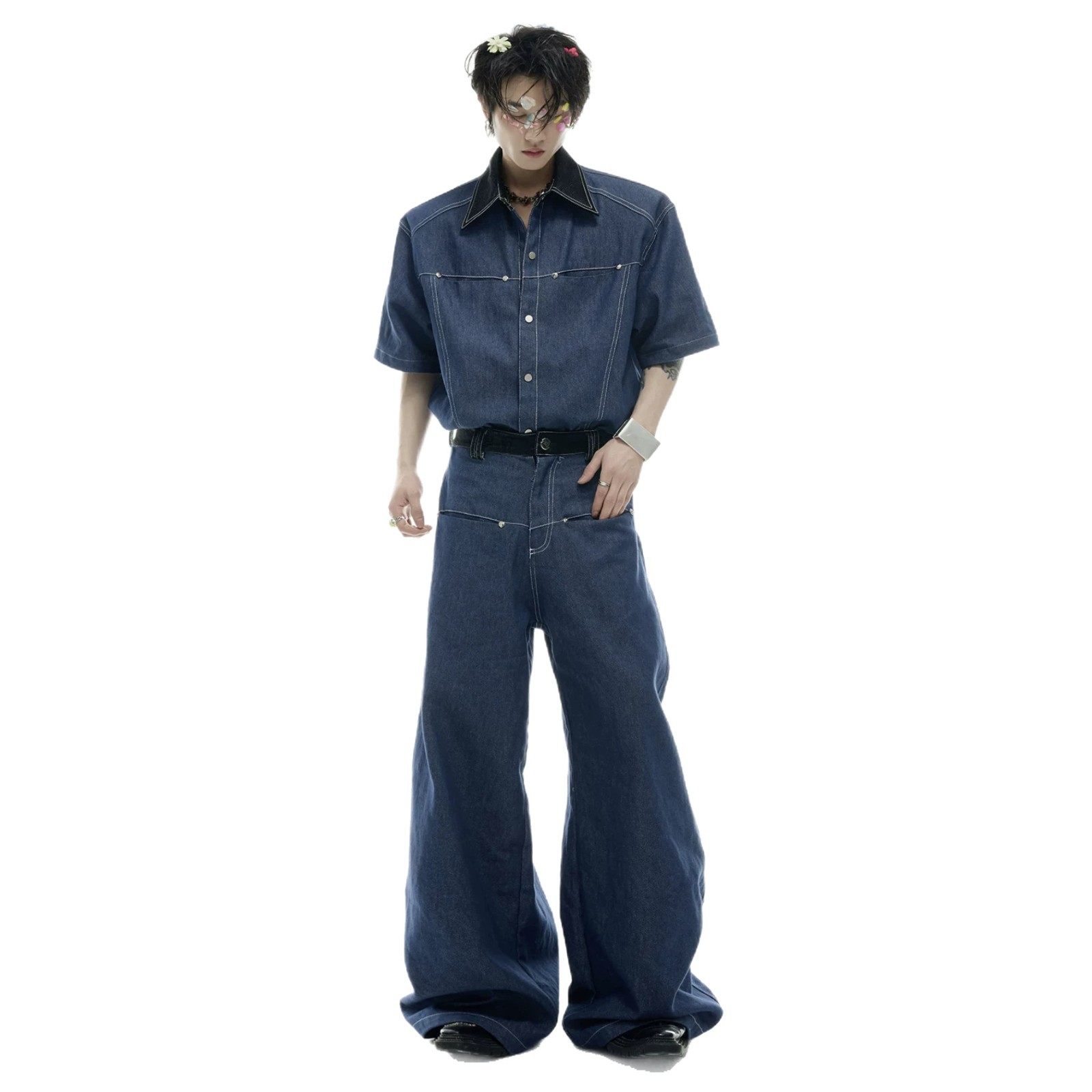 Letni męski zestaw dżinsowy w  – Jeans recenzja i cena