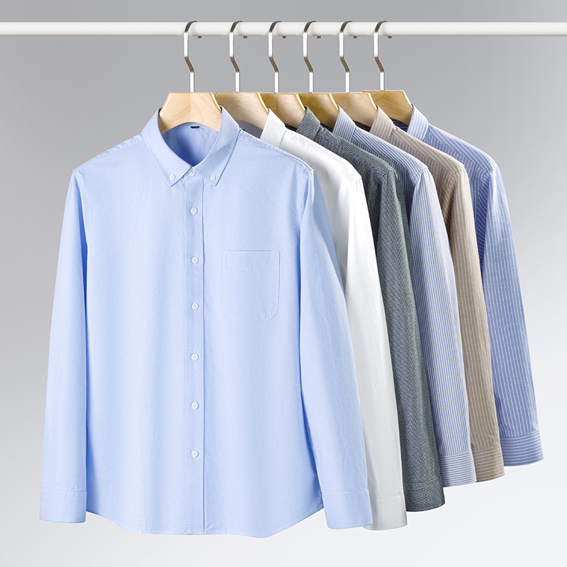 Wiosna Nowa Męska Koszula Oxfo – Oxford Cotton Casual Shirt Business recenzja i cena