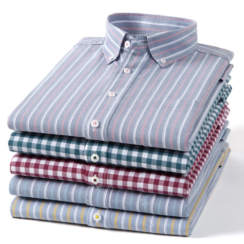 Koszula męska z długim rękawem – Oxford Cotton Casual Shirt Business recenzja i cena