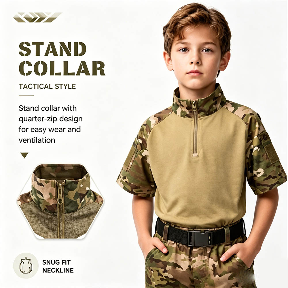 Dziecięcy kamuflażowy strój ta – Tactical Military Shirt Cargo recenzja i cena