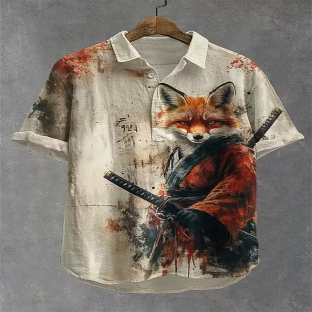 Męska koszulka polo z krótkim  – Vintage Hawaiian Floral Shirt recenzja i cena