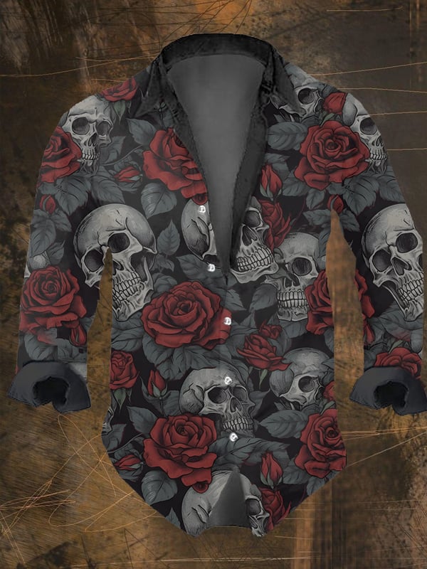 Halloweenowa męska koszula z c – Vintage Hawaiian Floral Shirt recenzja i cena