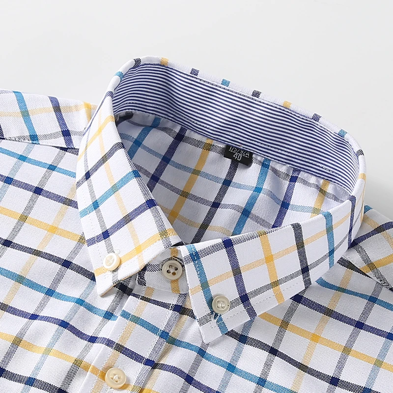 Męskie koszule 100% bawełna, d – Oxford Cotton Casual Shirt Business recenzja i cena