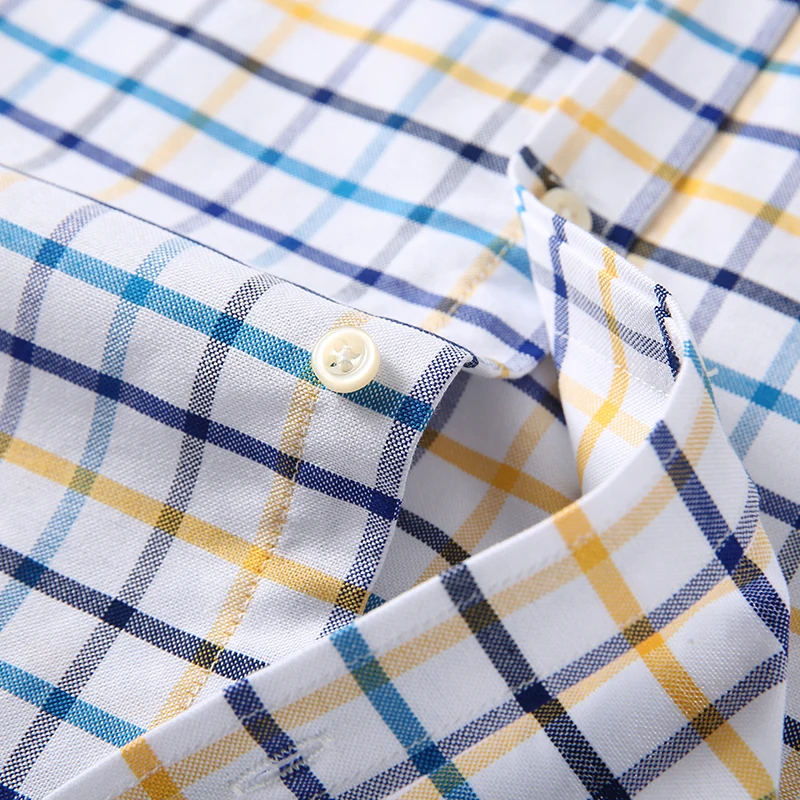 Męskie koszule 100% bawełna, d – Oxford Cotton Casual Shirt Business recenzja i cena