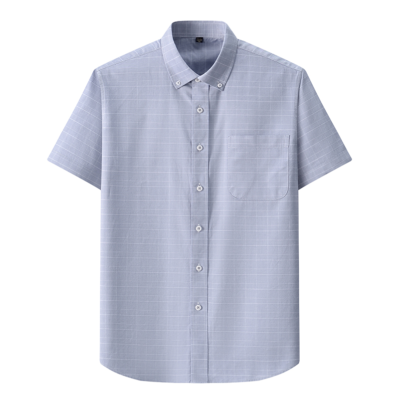 Letnie koszule męskie z krótki – Oxford Cotton Casual Shirt Business recenzja i cena