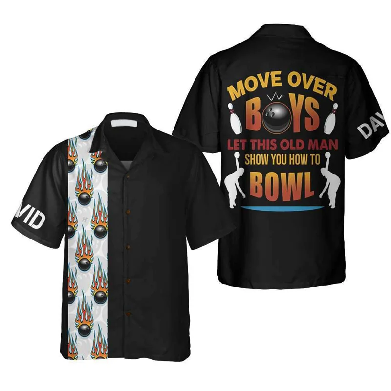 Klasyczna koszulka męska z nad – Short Sleeve Bowling Shirt Retro recenzja i cena