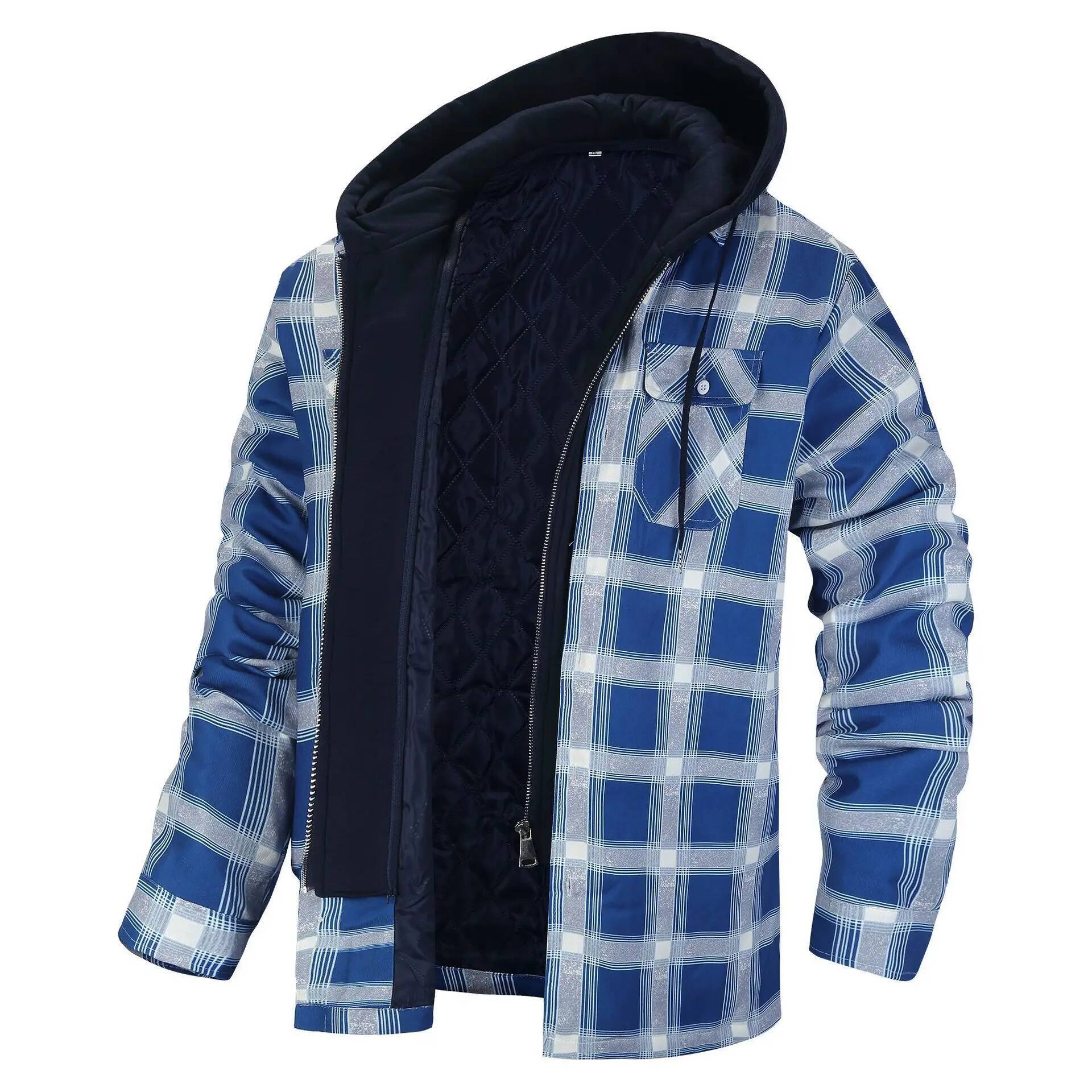 Zimowa kurtka męska w kratę z  – Flannel Plaid Shirt Heavy Weight recenzja i cena