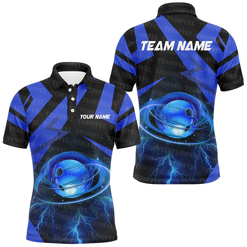 Koszulki Polo z Krótkim Rękawe – Short Sleeve Bowling Shirt Retro recenzja i cena